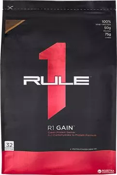 Гейнер високобілковий Rule 1 Gain 4.5 кг Chocolate Fudge (858925004821)