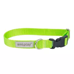 Amiplay Samba Ошейник для собак L 35-50 см/25 мм зеленый (278455)