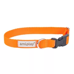 Amiplay Samba Нашийник для собак L 35-50 см/25 мм помаранчевий (127663)