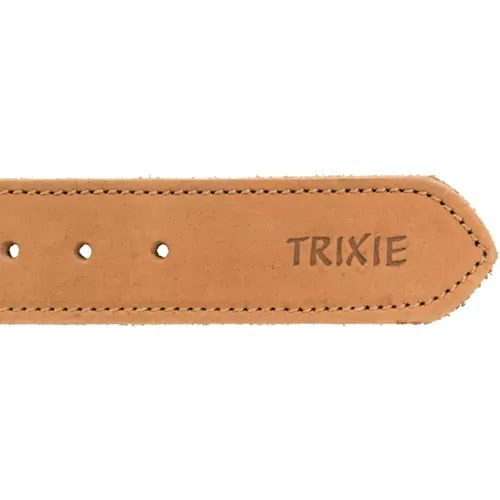 Ошейник Trixie кожаный «Heartbeat» L 47-55 см/40 мм (коричневый) (19016) - фото №3