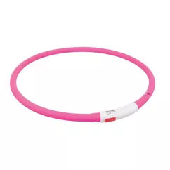 Trixie USB Flash Нашийник для собак L-XL 70 см/10 мм рожевий (12647)