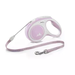 Flexi New Comfort Повідець-рулетка для собак з тросом M 5 м/20 кг рожева (FL 042908)