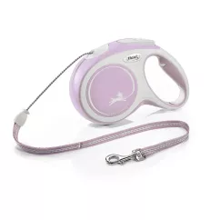 Flexi New Comfort Повідець-рулетка для собак з тросом M 8 м/20 кг рожева (FL 043103)