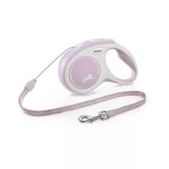 Flexi New Comfort Повідець-рулетка для собак з тросом S 5 м/12 кг рожева (FL 043004)