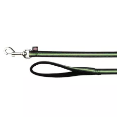 Trixie Fusion Повідець для собак 5 м/17 мм чорний/зелений (20635)