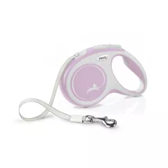 Flexi New Comfort Повідець-рулетка для собак зі стрічкою M 5 м/25 кг рожева (FL 043608)