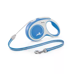 Flexi New Comfort Поводок-рулетка для собак с тросом S 8 м/12 кг синяя (FL 043035)