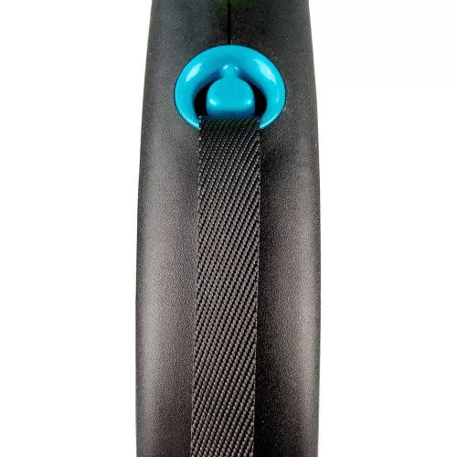 Повідець-рулетка Flexi зі стрічкою «Black Design» L 5 м / 50 кг (синя) (FL 034132) - фото №2
