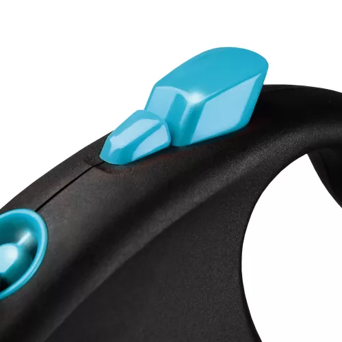 Повідець-рулетка Flexi зі стрічкою «Black Design» L 5 м / 50 кг (синя) (FL 034132) - фото №3