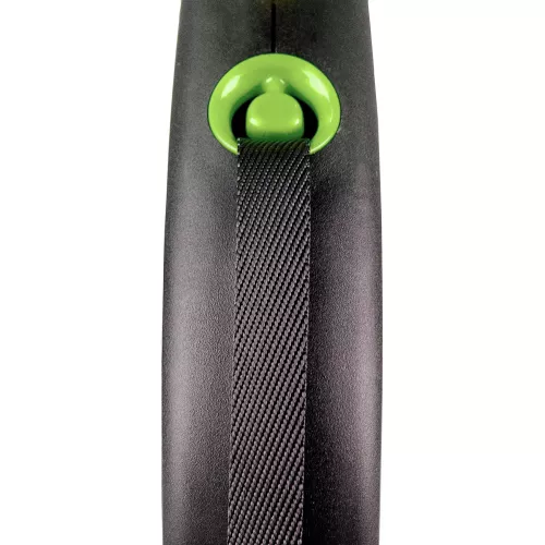 Flexi Black Design Повідець-рулетка для собак зі стрічкою M 5 м/25 кг зелена (FL 034026) - фото №2