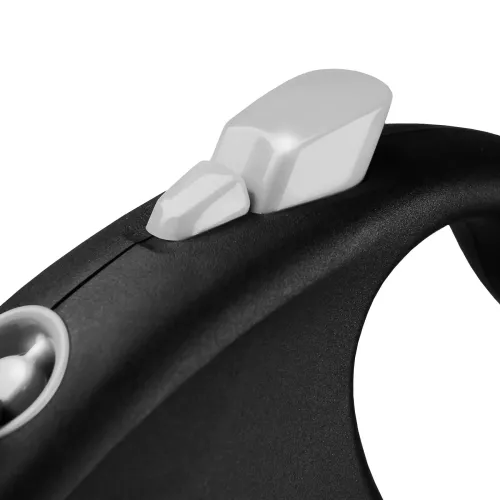 Flexi Black Design Повідець-рулетка для собак зі стрічкою S 5 м/15 кг чорна (FL 033906) - фото №3