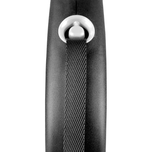 Flexi Black Design Повідець-рулетка для собак зі стрічкою S 5 м/15 кг чорна (FL 033906) - фото №2
