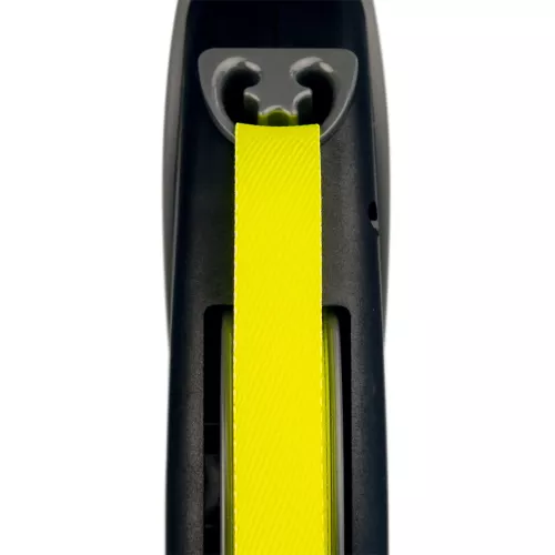 Поводок-рулетка Flexi с лентой «Neon Giant» L 8 м/50 кг (черная) (20929) - фото №2