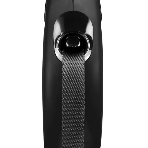 Flexi New Classic Повідець-рулетка для собак зі стрічкою XS 3 м/12 кг чорна (11821) - фото №2