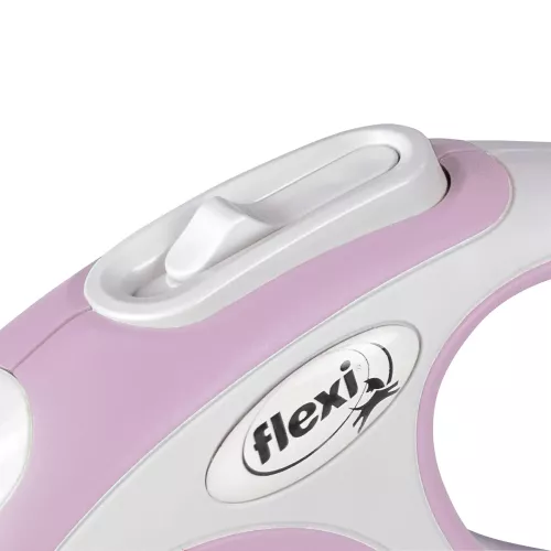 Повідець-рулетка Flexi зі стрічкою «New Comfort» XS 3 м / 12 кг (рожева) (FL 043400) - фото №3