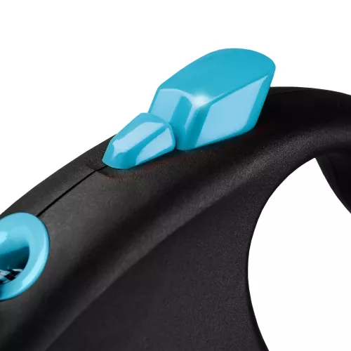 Flexi Black Design Повідець-рулетка для собак з тросом M 5м/20 кг синя (FL 033432) - фото №3