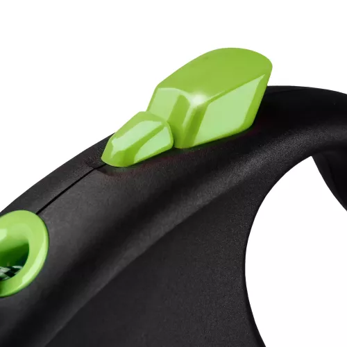 Flexi Black Design Повідець-рулетка для собак з тросом S 5м/12 кг зелена (FL 033326) - фото №3