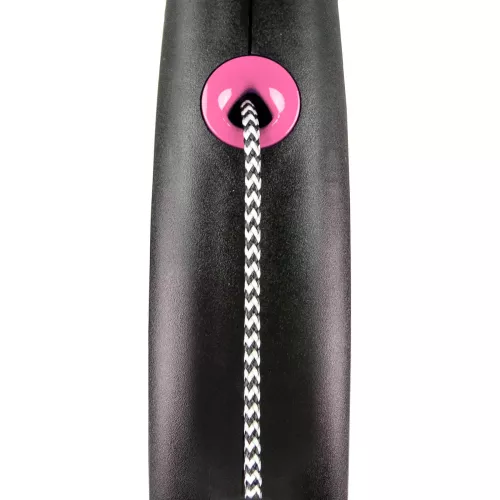 Flexi Black Design Повідець-рулетка для собак з тросом XS 3 м/8 кг рожева (FL 033210) - фото №2