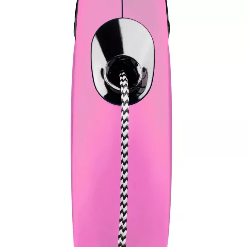 Повідець-рулетка Flexi з тросом «New Classic» M 8 м / 20 кг (рожева) (11816) - фото №2