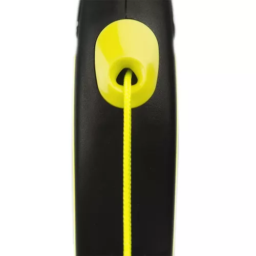 Поводок-рулетка Flexi с тросом New Neon M 5 м/20 кг (желтая) (FL 025222) - фото №2