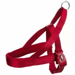 Trixie Premium Шлейка для собак норвежская нейлоновая M-L 53-66 см/40 мм красная (205203)