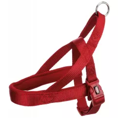 Trixie Premium Шлейка для собак норвежская нейлоновая L 60-76 см/40 мм красная (205303)