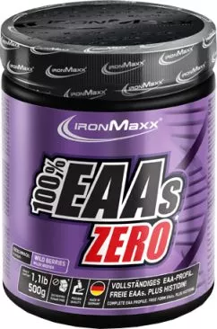 Амінокислота IronMaxx 100% EAAs Zero 500 г Лісові ягоди (4260426837451)