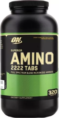Амінокислота Optimum Nutrition Superior Amino 2222 320 таблеток (748927026467)