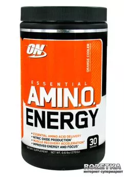 Амінокислота Optimum Nutrition Essential Amino Energy 30 порцій Orange Cooler (748927025255)