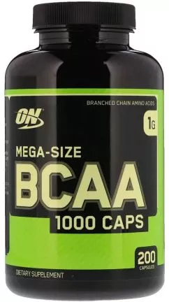 Амінокислота Optimum Nutrition BCAA 1000 200 капсул (748927020373)