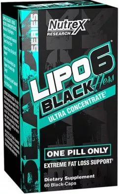 Жироспалювач NR Lipo-6 Black Hers 60 капсул (853237000721)