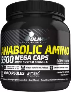 Амінокислота Olimp Anabolic Amino 5500 Mega 400 Caps (5901330024153)