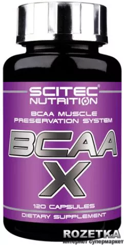Амінокислота Scitec Nutrition BCAA-X 120 капсул (5999100001435)
