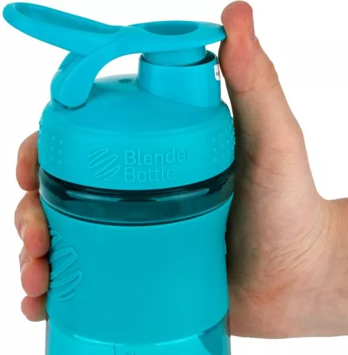 Шейкер BlenderBottle SportMixer з кулькою 820 мл Блакитний (SM 28oz Teal) - фото №3