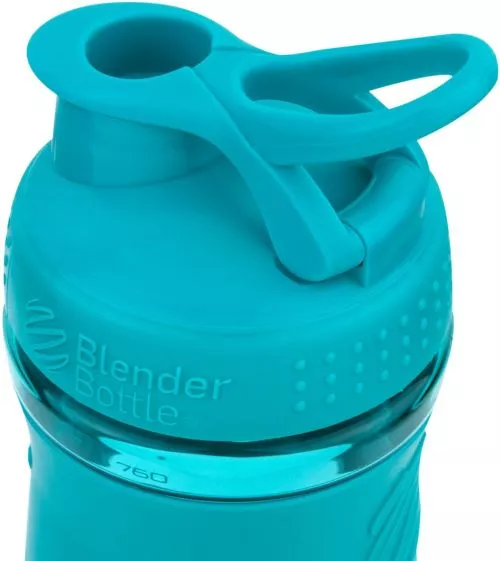 Шейкер BlenderBottle SportMixer з кулькою 820 мл Блакитний (SM 28oz Teal) - фото №4