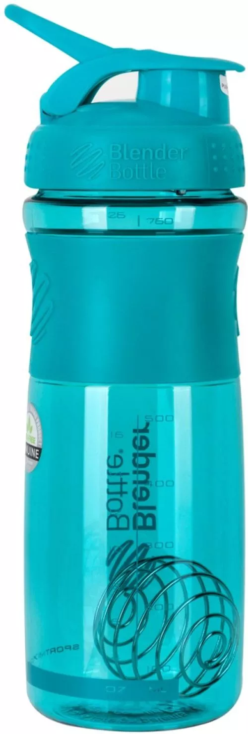 Шейкер BlenderBottle SportMixer з кулькою 820 мл Блакитний (SM 28oz Teal) - фото №2