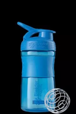 Шейкер BlenderBottle SportMixer з кулькою 590 мл Синій (SM 20oz Cyan)