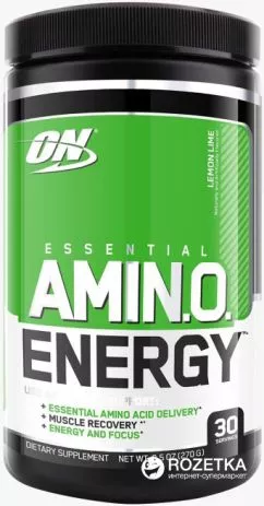 Аминокислота Optimum Nutrition Essential Amino Energy 30 порций Lemon Lime (748927051377)