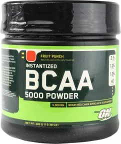 Амінокислота Optimum Nutrition BCAA 5000 Powder Fruit Punch 380 г (748927025200)