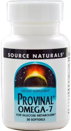 Жирные кислоты Source Naturals омега-7, Provinal Omega-7, Source Naturals. 30 капсул (21078025504)