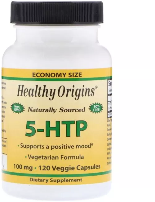 Амінокислота Healthy Origins 5-HTP (Гідрокситриптофан) 100 мг 120 гелевих капсул (603573350826) - фото №2