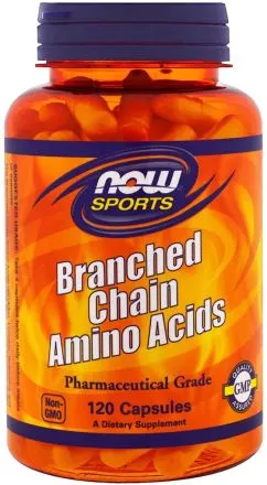 Комплекс амінокислот Now Foods з розгалуженими ланцюгами 120 капсул (733739000538)