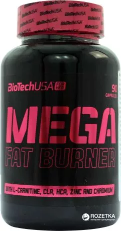 Жироспалювач BioTech Mega Fat Burner 90 таблеток (5999076240760