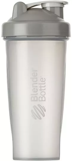 Шейкер BlenderBottle Classic з кулькою 820 мл Сірий (Classic 28oz Grey)