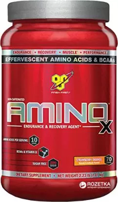 Аминокислота BSN Amino X 1.01 кг Sawberry Orange (834266004225)