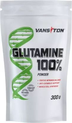 Амінокислота Vansiton Glutamine 100% 300 г (4820106590146)