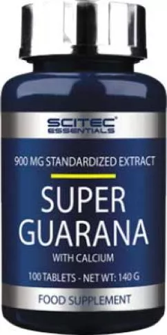 Передтренувальний комплекс Scitec Nutrition Super Guarana With Calcium 100 таблеток Без смаку (728633102549)