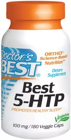Аминокислота Doctor's Best 5-HTP (Гидрокситриптофан) 100 мг 180 капсул (753950003125)