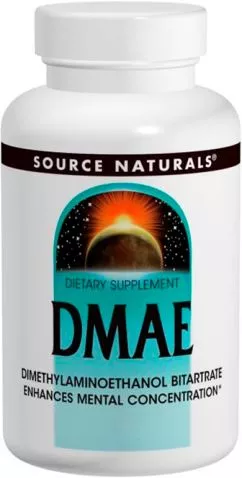 Аминокислота Source Naturals DMAE (диметиламиноэтанол) 351 мг 200 капсул (21078015833)