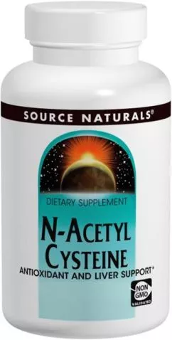 Аминокислота Source Naturals NAC (N-Ацетил-L-Цистеин) 600 мг 60 таблеток (21078008507)